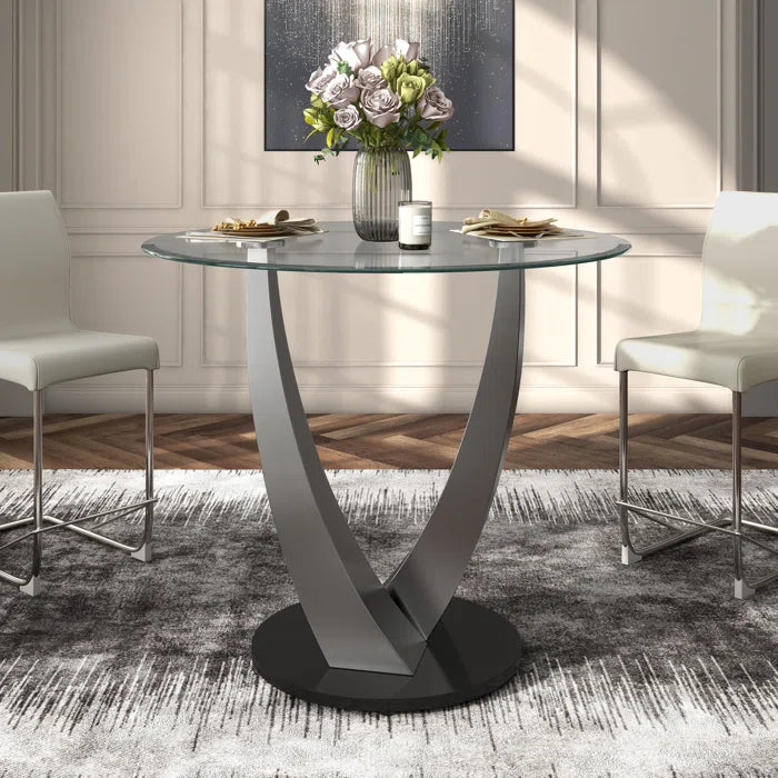 Venezuela Round Glass Dining Table