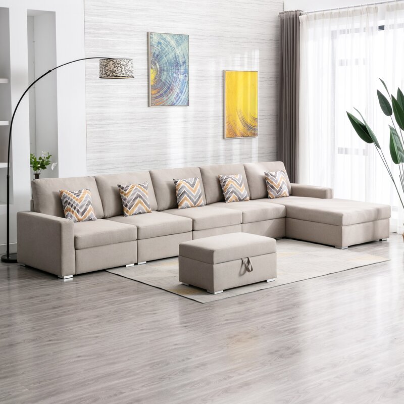 Sleepyhead Sectional Sofa With Ottoman