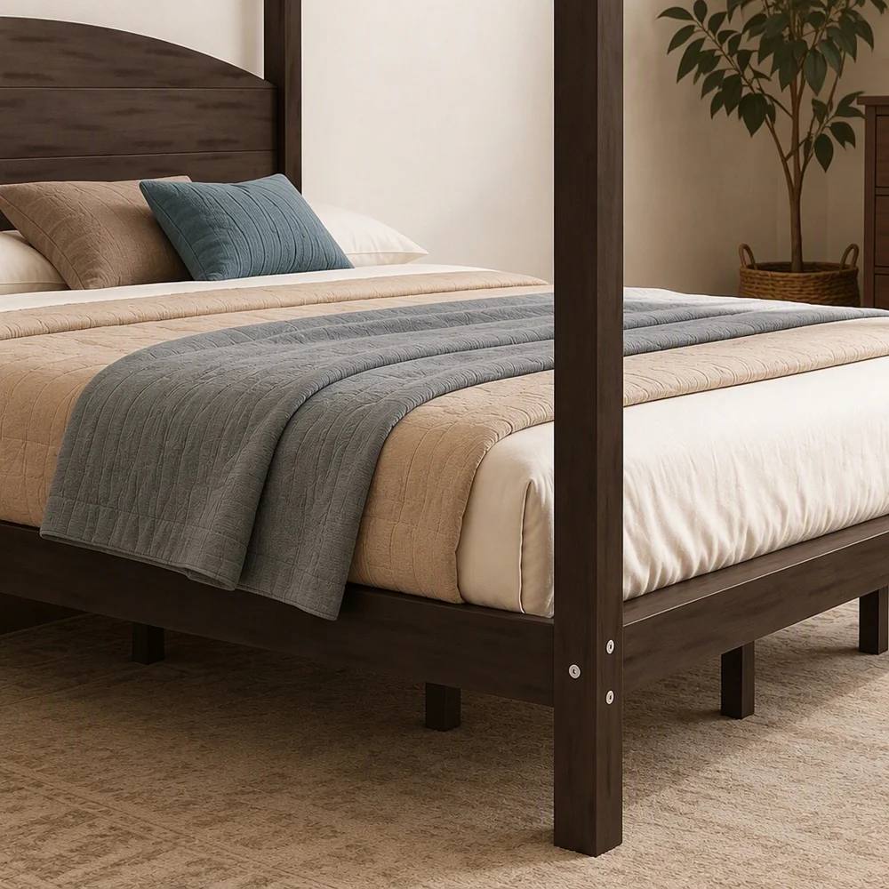 Knac Wooden Four Poster Bed