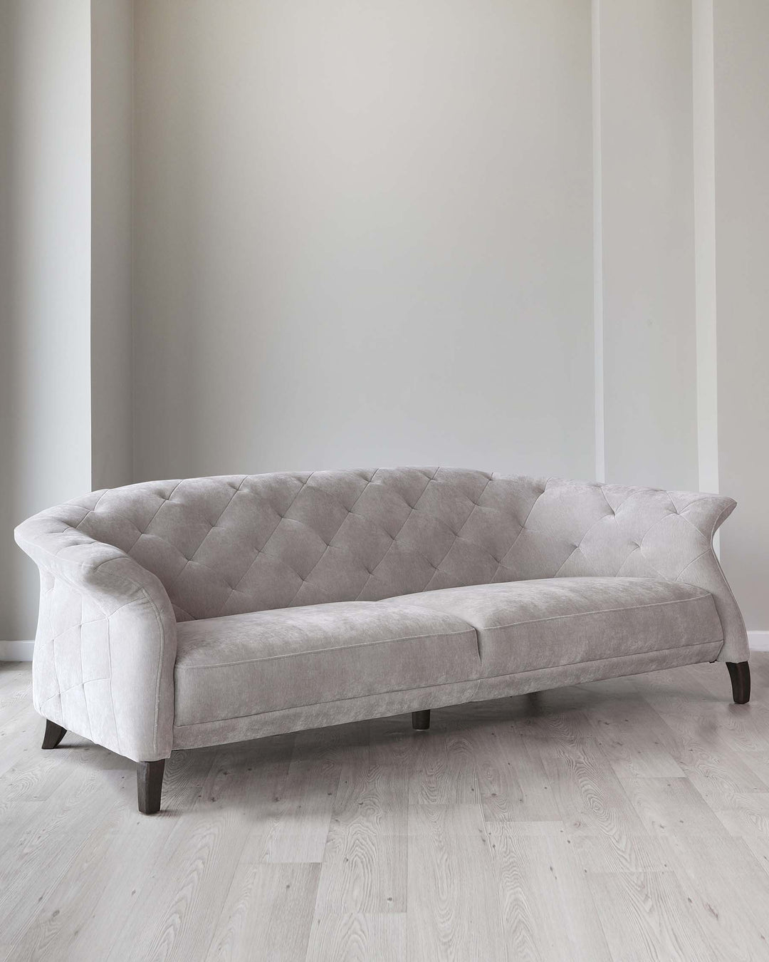 Stunning White Suede Sofa Set