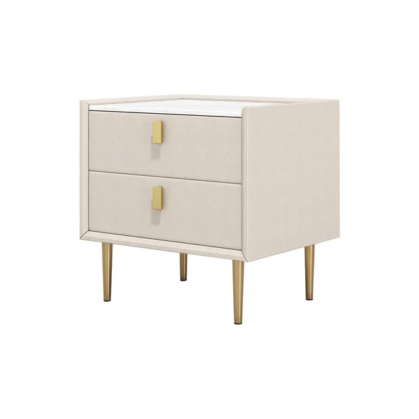 Tixo bed side table with golden leg