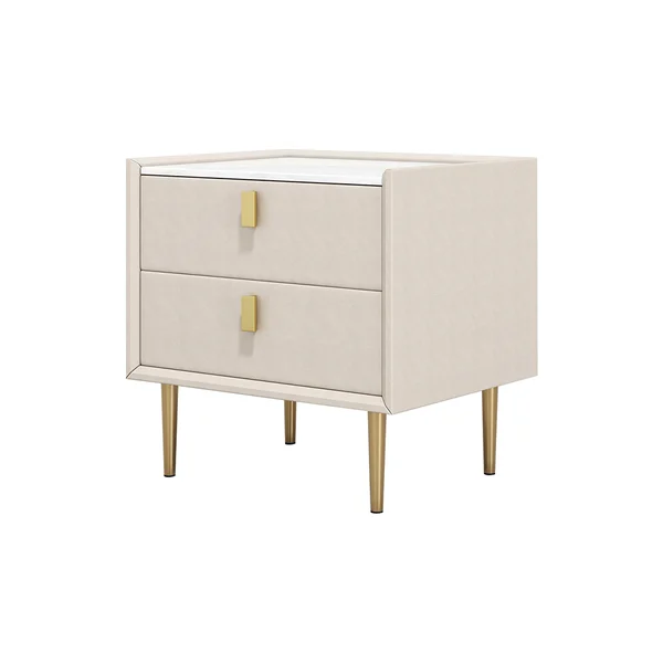 Tixo Bed Side Table With Golden Leg