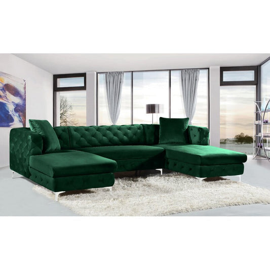 U-Shaped Sectional Sofa In Suede