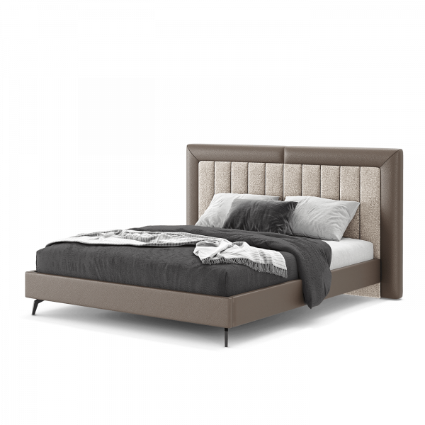 Gracious Vertical Tufting Leatherette Bed