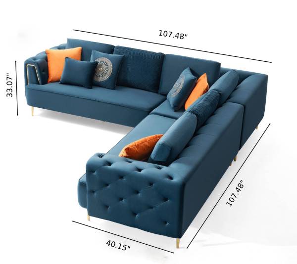 Prefect Tuffted Sectional L-shape Sofa