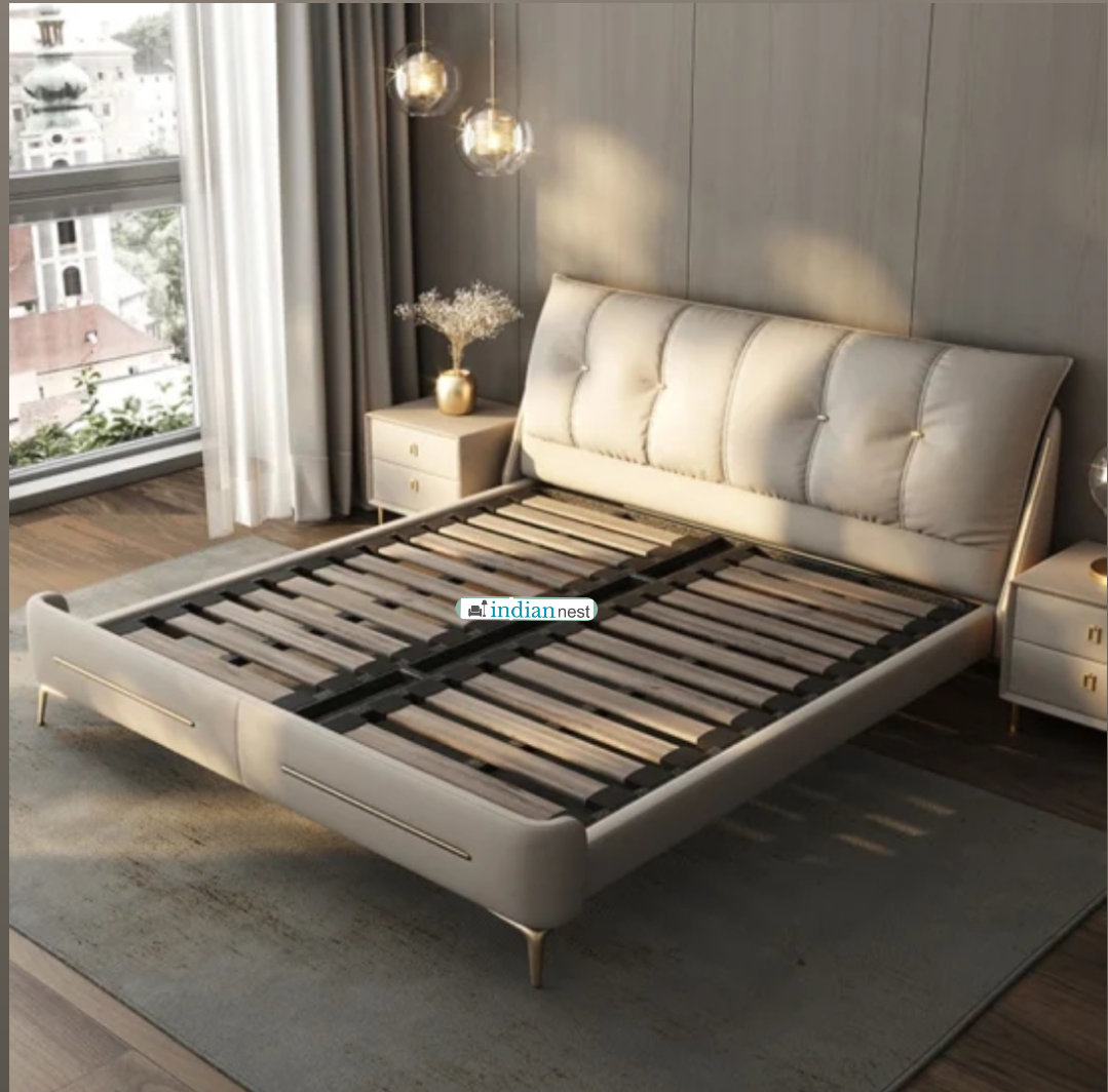 Luxe Albino Upholstered Bed
