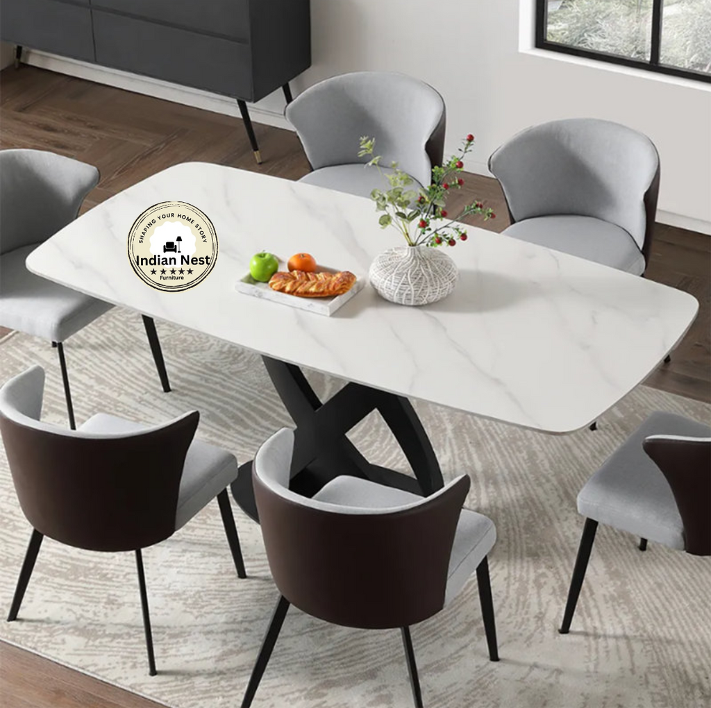 Aahed Wooden Frame Family Table