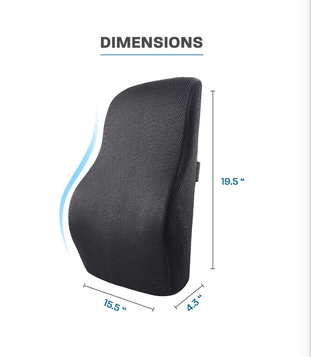 Pillow Memory Foam Backrest Back Support Cushion