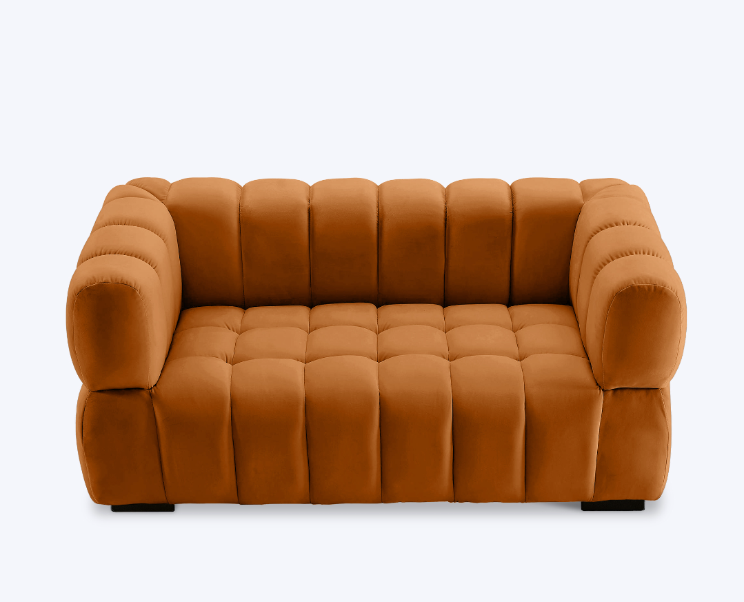 Warmth Orange 2 Seater Sofa