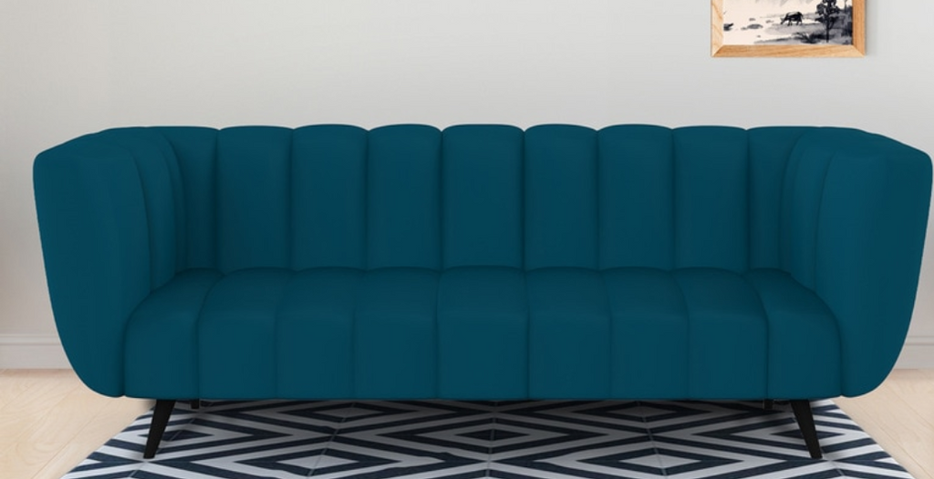Boxton Peacock blue colour sofa