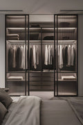 Fluted Glass Sliding Door Wardrobe