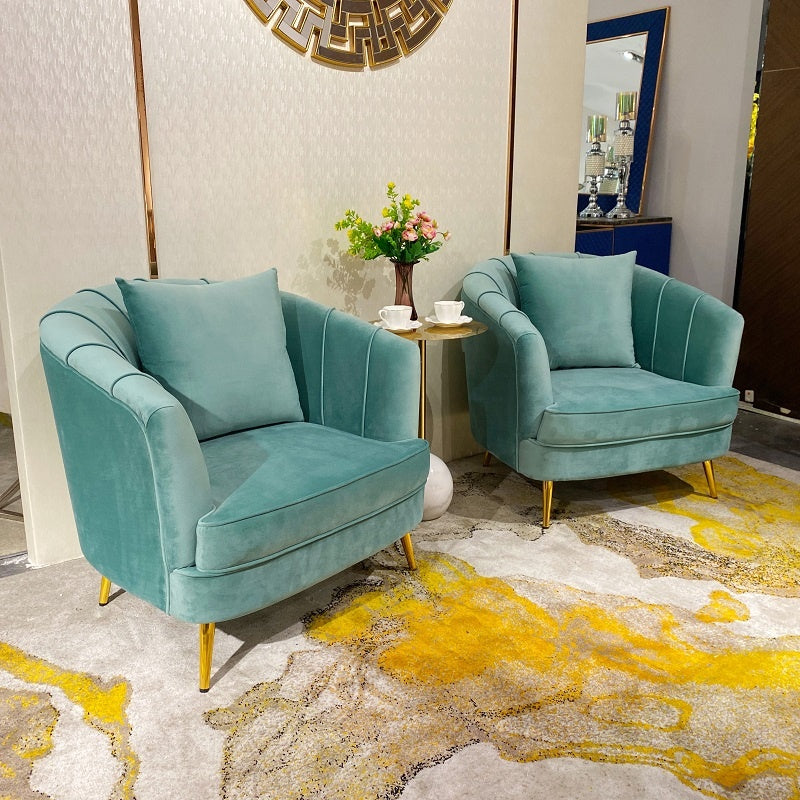 Rikishi Sofa Armered Wingback Chair Pair