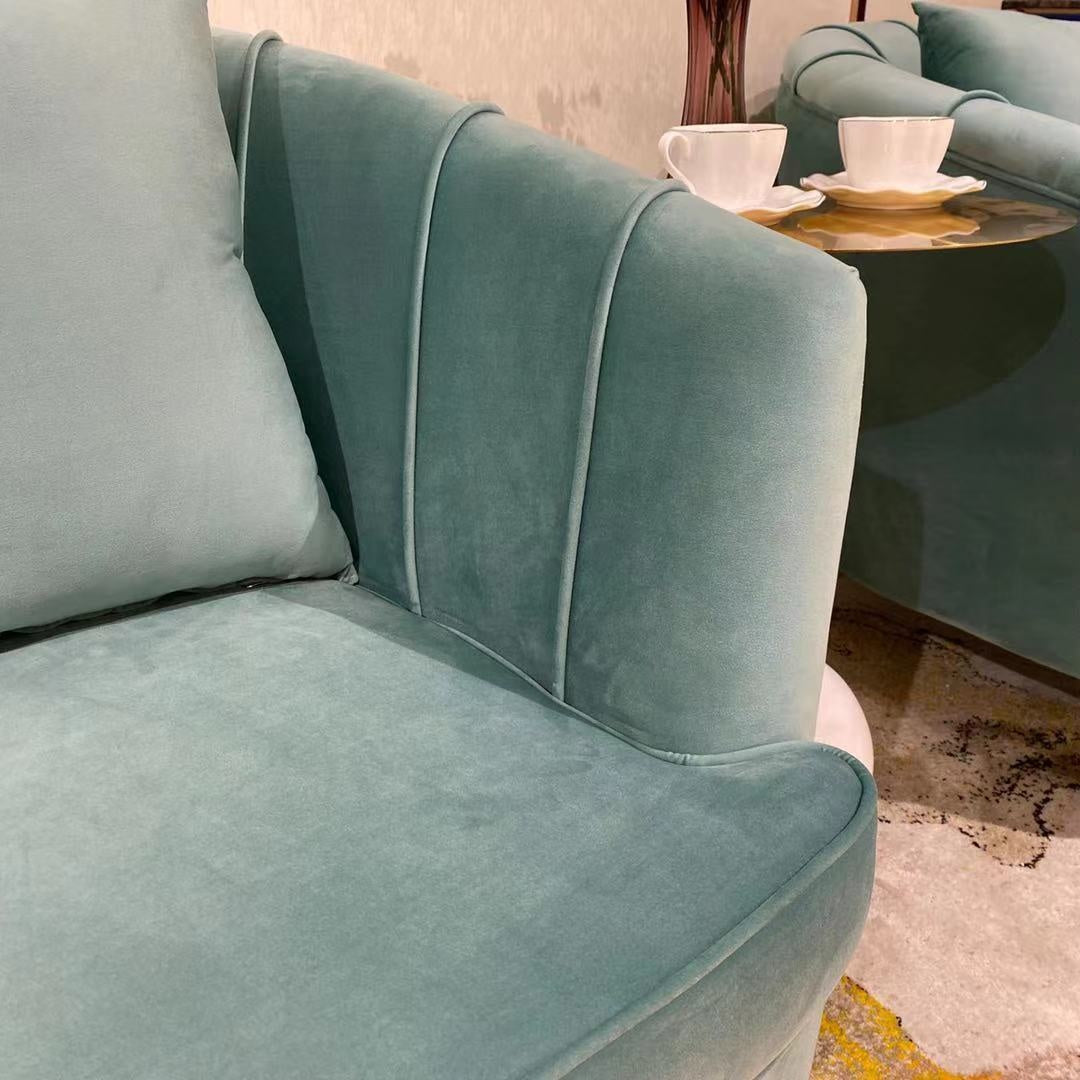 Rikishi Sofa Armered Wingback Chair Pair