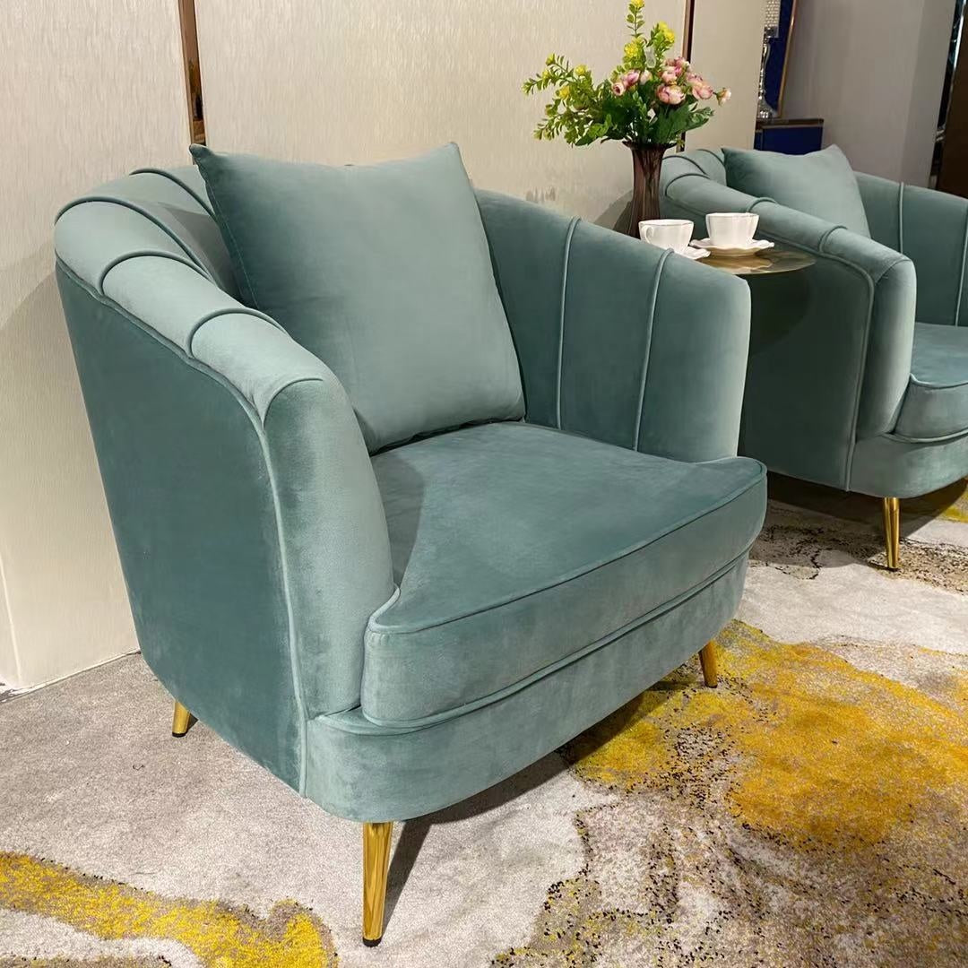 Rikishi Sofa Armered Wingback Chair Pair
