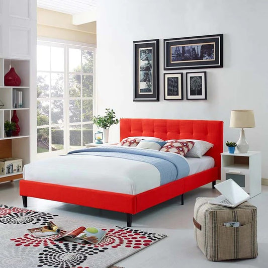 Texo Upholstered bed with without storage.