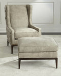 Modern High Back Chair In Velvet