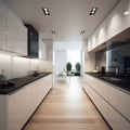 Minimalist Parallel Kitchen.