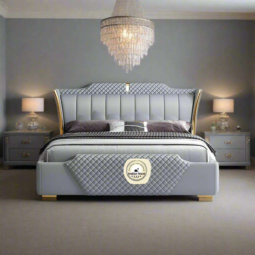 Aahed Durban Luxury Upholstered Bed In Leatherette