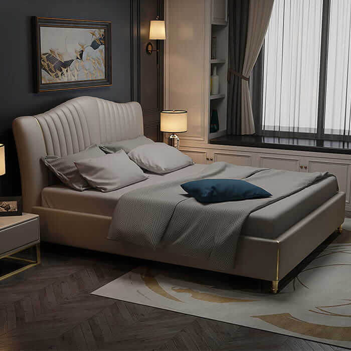 Smokey Grey upholstered Bed