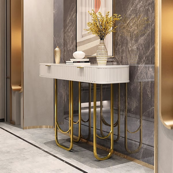 Nordic Golden Console Table