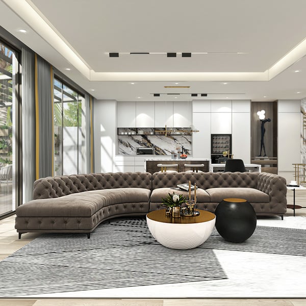 Regal Classic Curved Sofa