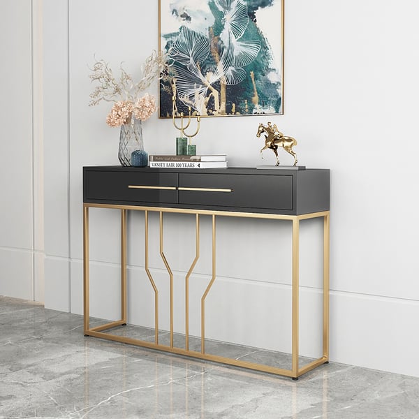 Rolex Finish Console Table