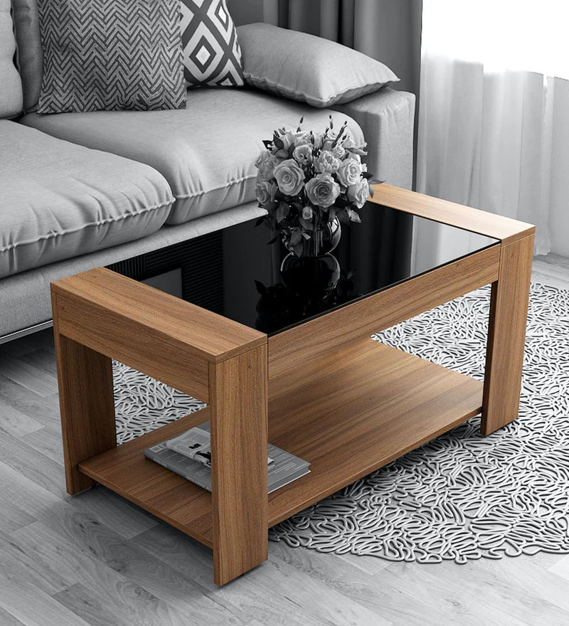 Wooden brown coffee table
