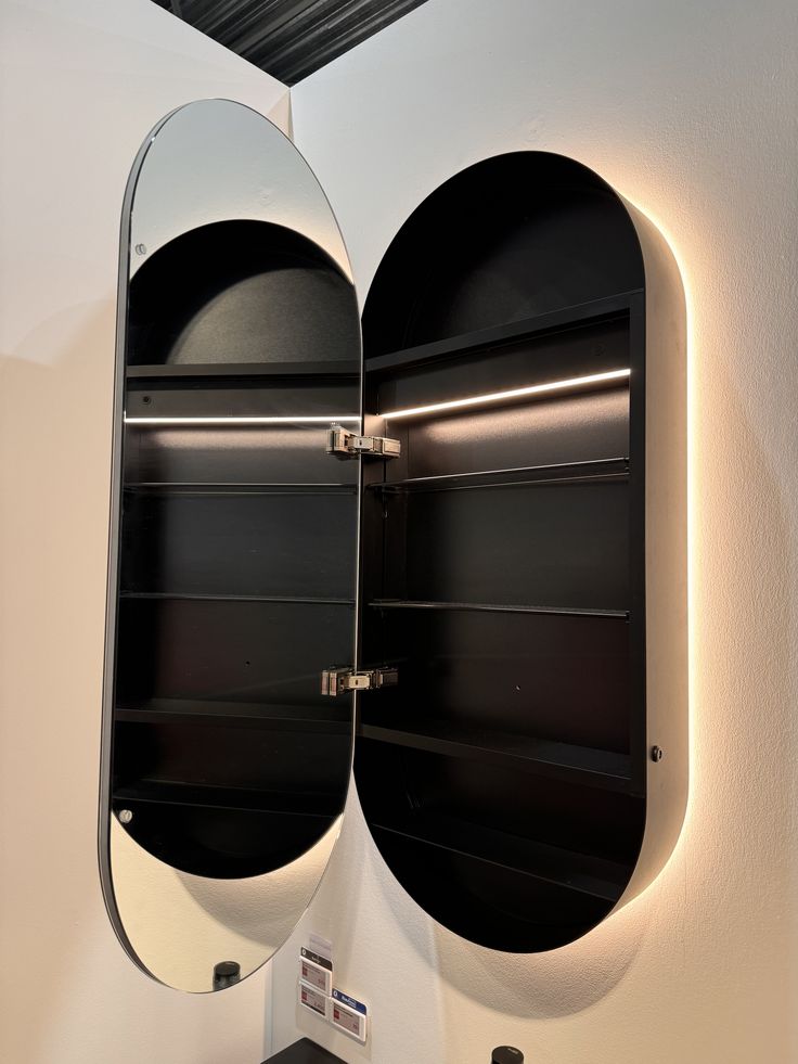 Luxury Bathroom Mirror Cabinet with LED Lighting