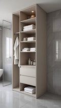 Custom Tall Bathroom Organizer Cabinet