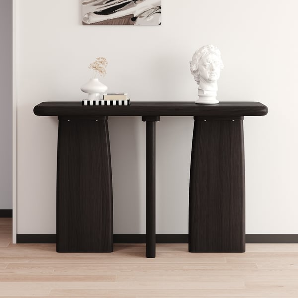 Walnut Wood Console Table