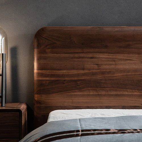 Aahed Wooden Bed In Walnut
