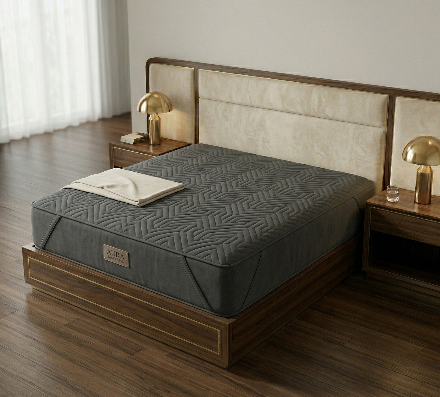 🛏️ Aura Luxury Pocket Spring + Latex Hybrid Mattress