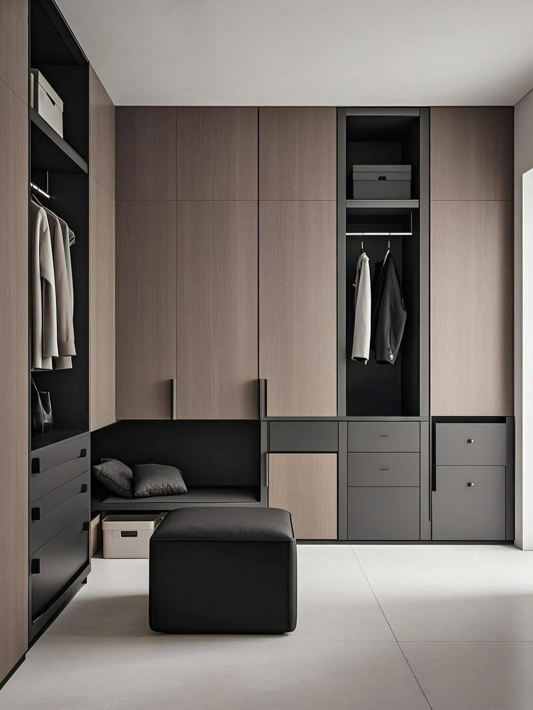 Aesthetic L-Shape Wardrobe