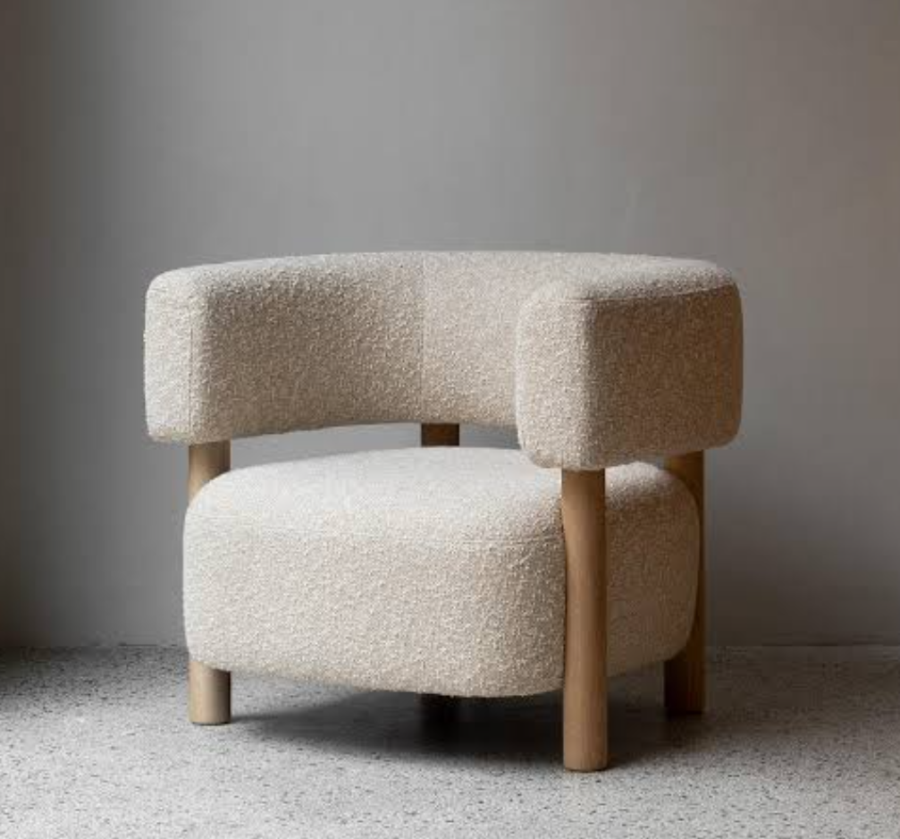 Nordic Aesthetic Wooden Sofa