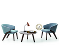 Wooden Accent Chair Pair