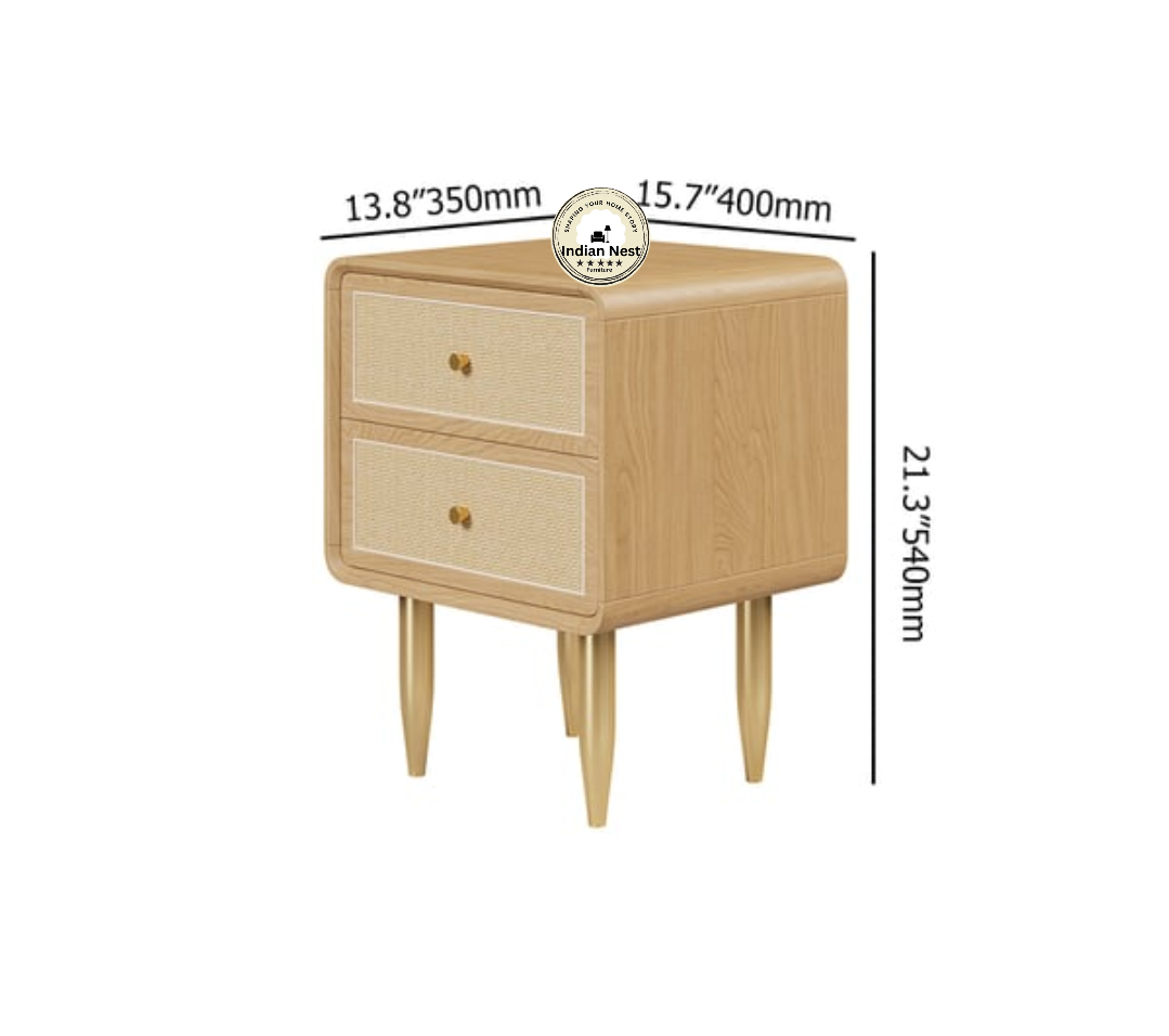 Hayley Wooden Bed Side Table