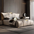 Aahed Irish Beige Upholstered Bed
