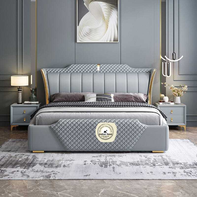 Aahed Durban Luxury Upholstered Bed In Leatherette