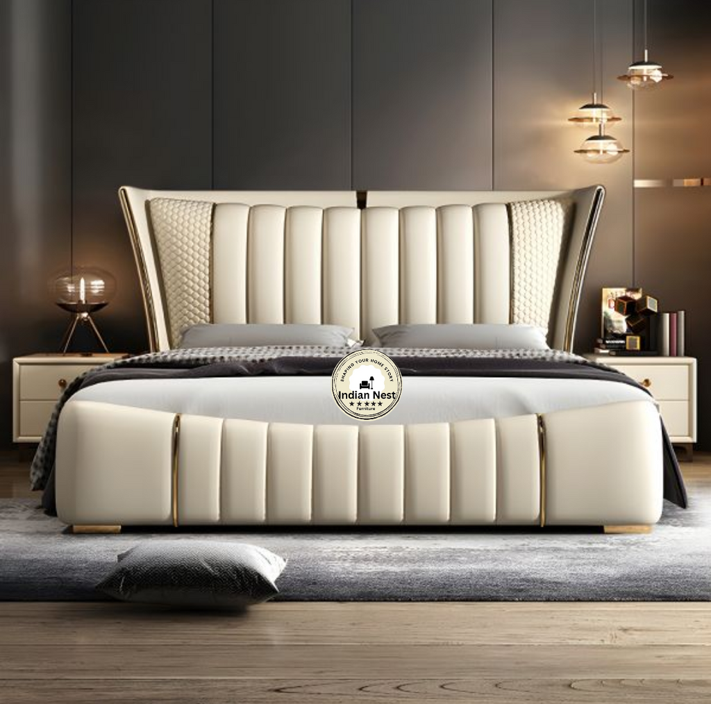 Aahed Portugi Tufting Upholstered Bed