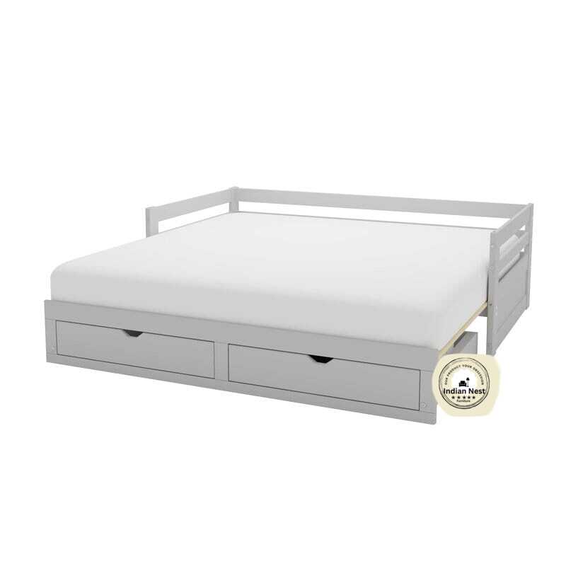 Martian Wooden Kids Bed With Drawer