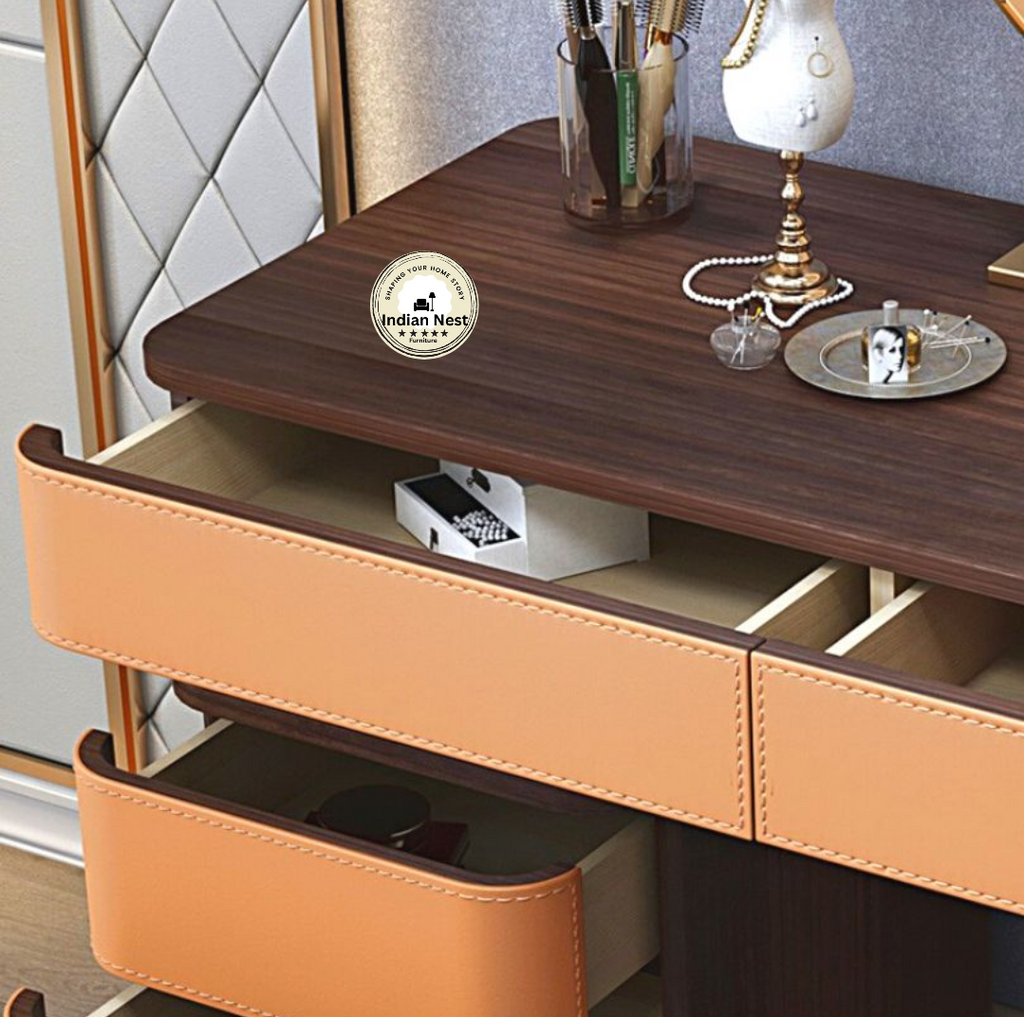 Brown Hamilton Makeup Vanity