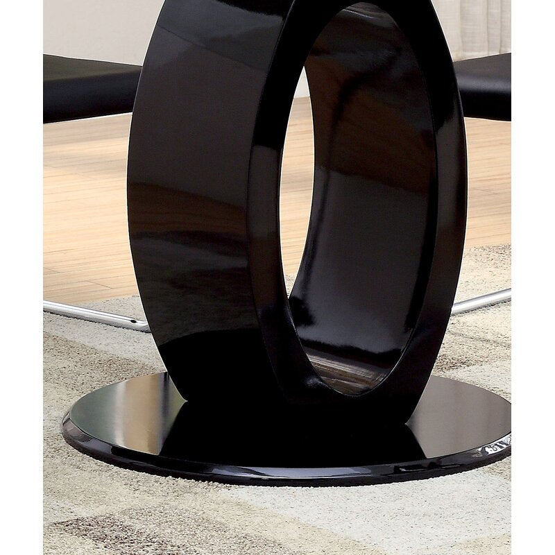 Glass Black Dining Table
