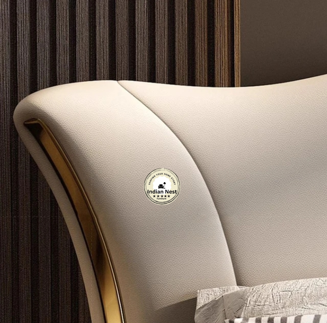 Aahed Irish Beige Upholstered Bed