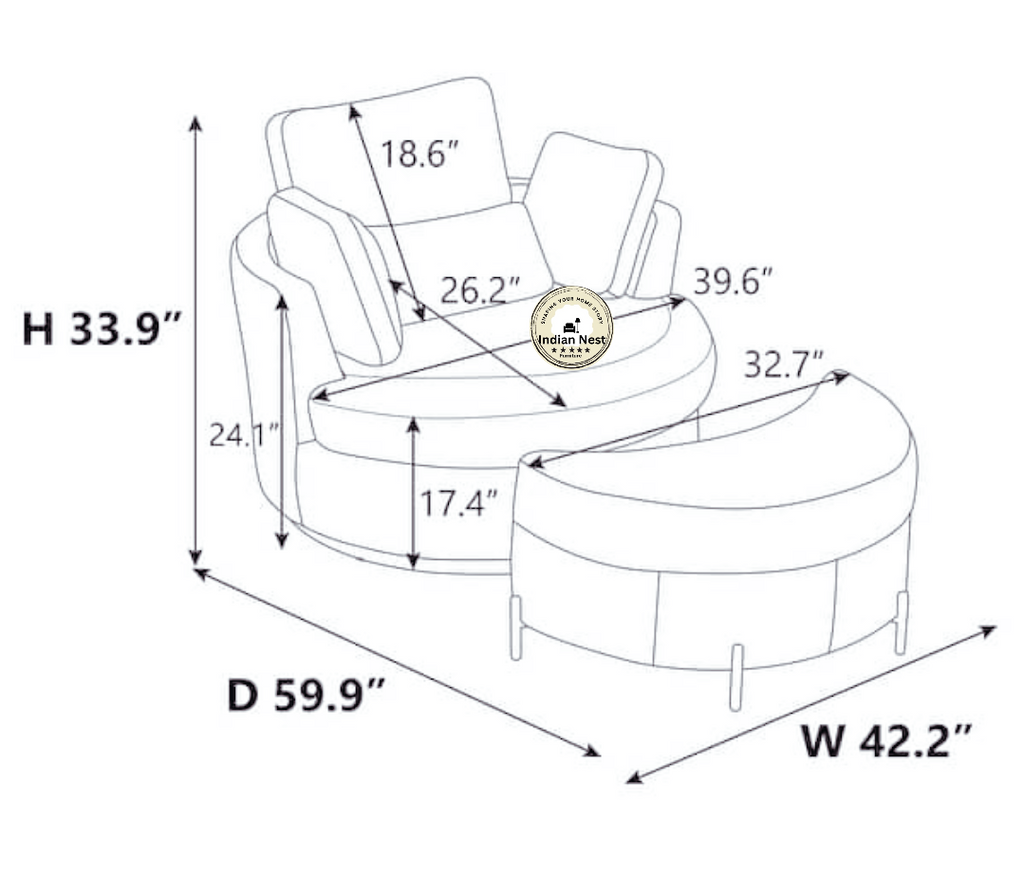 Rhythm Moon Accent Chair