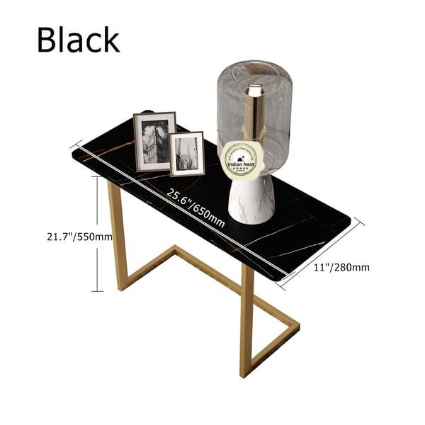 Acrylic Black Console Table