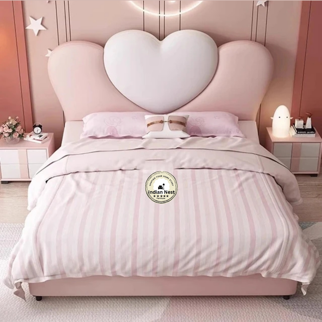 Aahed Heart Upholstered Bed