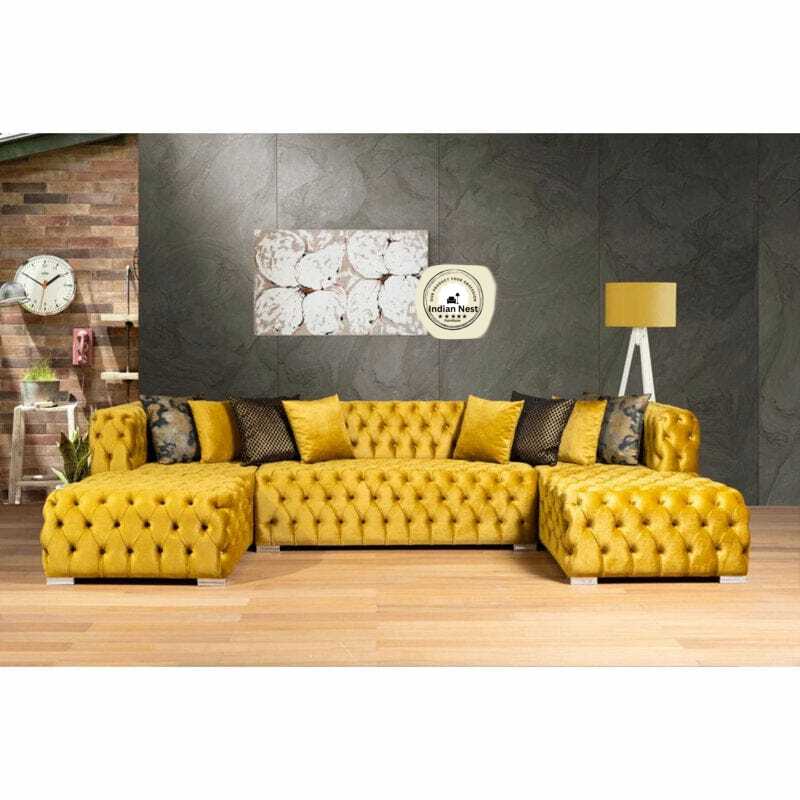 Aalmin Quilt U-Shaped Sofa