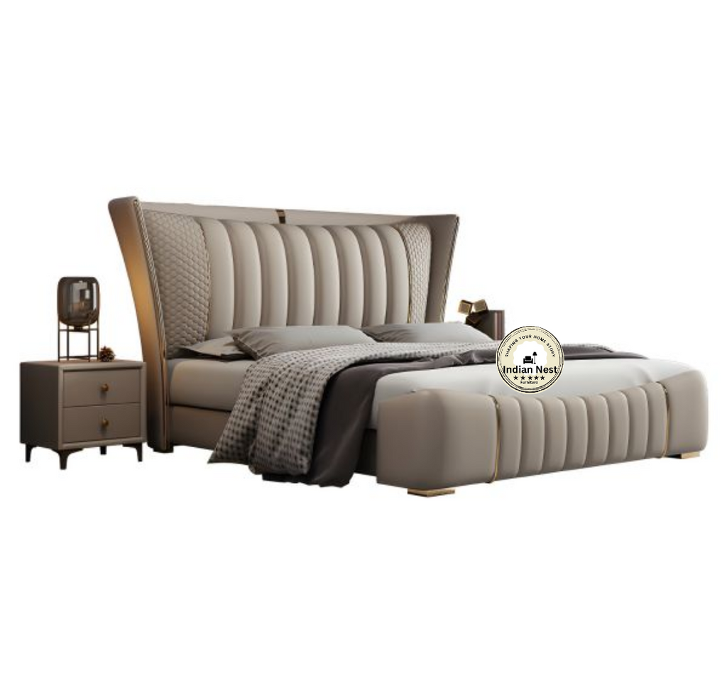 Aahed Portugi Tufting Upholstered Bed