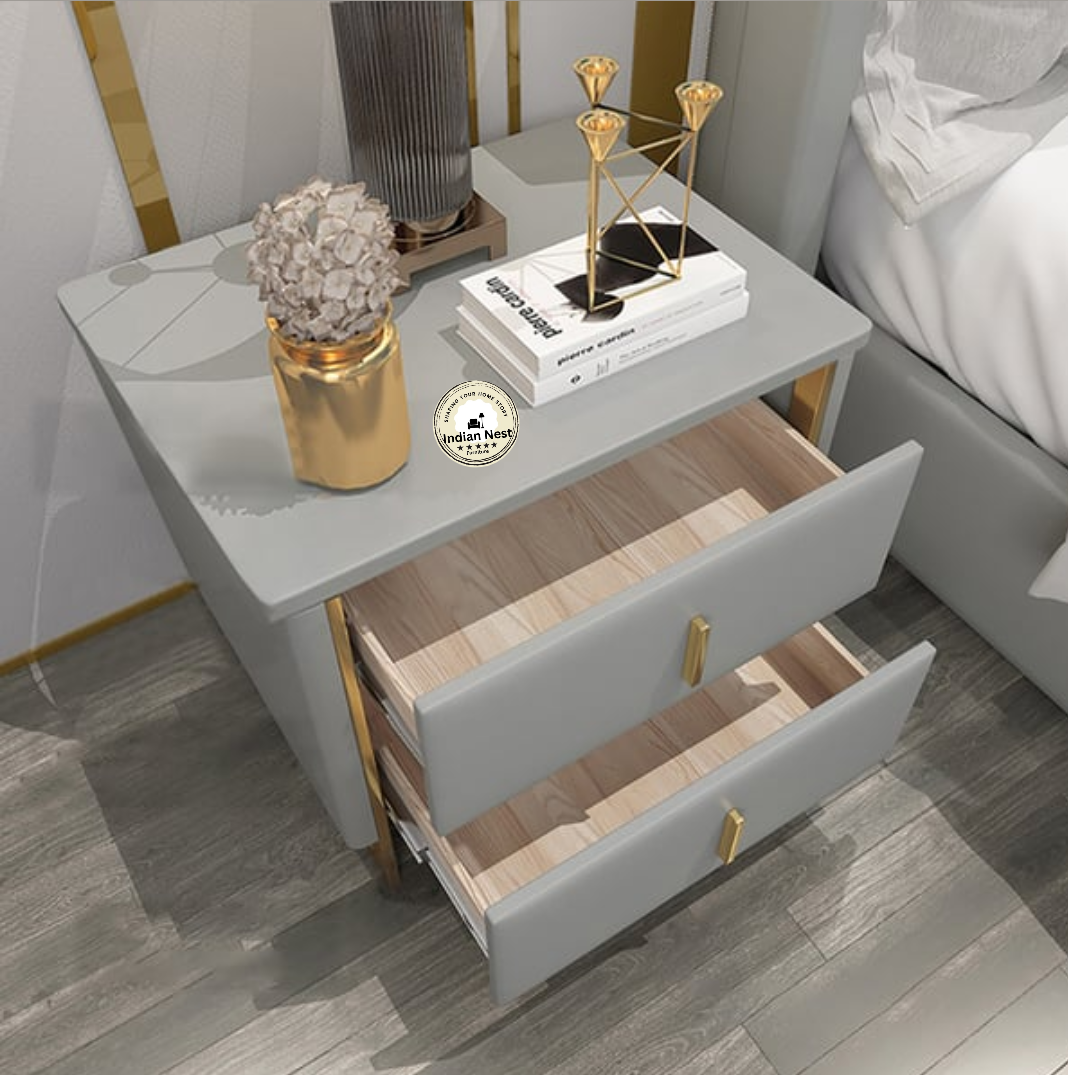 Aahed Grey Bed Side Table