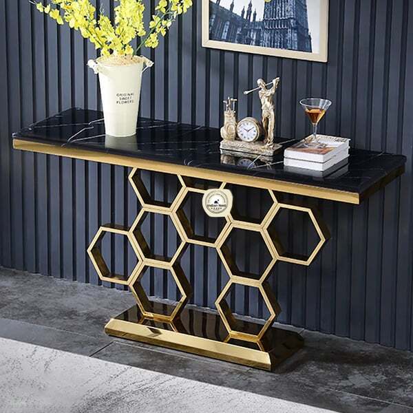 Attracting Black Consol Table